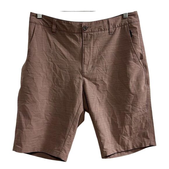 7 Diamonds Men's Purple Chino Shorts Size 31 Casual Flat Front - Picture 1 of 15